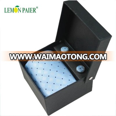 100% Polyester Woven Tie Cufflink Gift Set